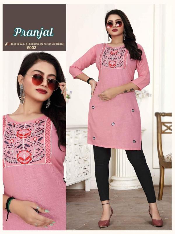 Pranjal cotton Designer Kurti collection